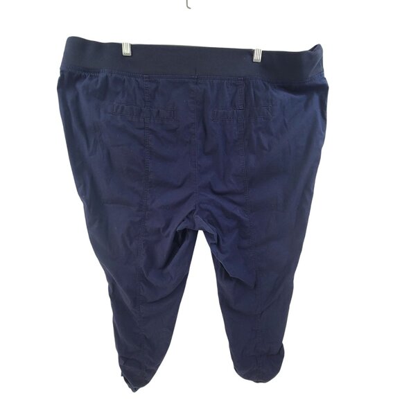 Torrid  Cropped Ankle Pants Elastic Wasitband Pull On Casual Navy Women Size 3X - Picture 5 of 7
